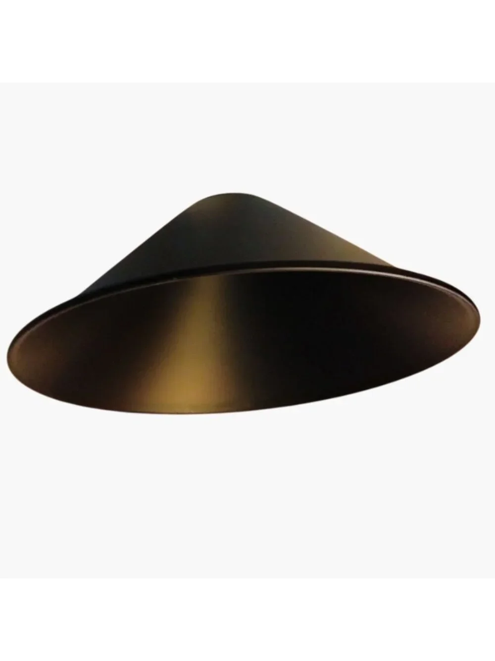 Black Metal Lamp Shade Matte Funnel Shape Replacement Pendant Lampshade